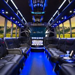 Black Tie Transportation - This is the ultimate party vehicle...the Limo Bus for 23 of your closest friends. Complimentary "beverages", and more!