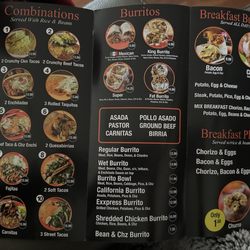 Taco Exxpress - Menu as of 1/1/2026