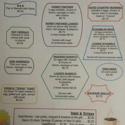 The Novice Store, Cafe & Mercantile - Breakfast menu, served all day