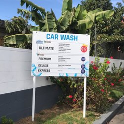 Shell - Drive-thru car wash price.