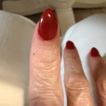 Legacy Nails & Spa - Weirdly lumpy nail - Nail Salons Near Me - Plano, Texas