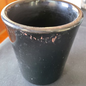 Driftwood Kitchen - Lipstick stained cups we were served in.  Not even an apology from management. - Seafood Near Me - Laguna Beach, California