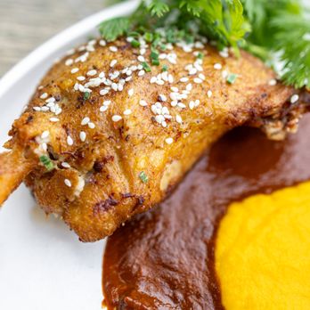 Acopio - Mole Poblano con Pato ($40) - New Mexican Cuisine Near Me - San Jose, California