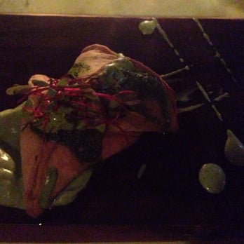 Cenzontle - Hibiscus /Amaranth Stuffed Empanadas w Avocado Mousse - a must try! - Mexican Near Me - Tulum, ROO Cenzontle - Hibiscus /Amaranth Stuffed Empanadas w Avocado Mousse - a must try! - Mexican Near Me - Tulum, ROO
