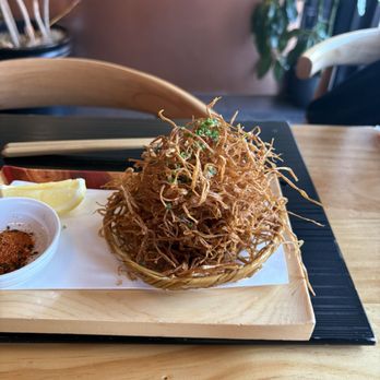 Mensho - Enoki chips - Noodles Near Me - Houston, Texas Mensho - Enoki chips - Noodles Near Me - Houston, Texas