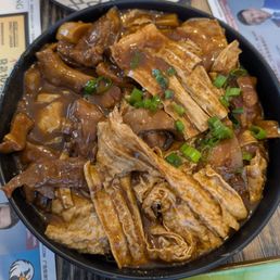 Braised duck with bean curd Braised duck with bean curd