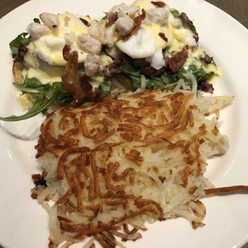The Café - Surf and Turf Benedict $18 - American Near Me - Funner, California The Café - Surf and Turf Benedict $18 - American Near Me - Funner, California
