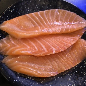 Sushi Chiyo - Salmon Sashimi - Conveyor Belt Sushi Near Me - Beaverton, Oregon Sushi Chiyo - Salmon Sashimi - Conveyor Belt Sushi Near Me - Beaverton, Oregon
