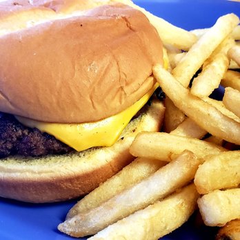 The Grill - Cheese burger with fries - Burgers Near Me - Dalhart, Texas The Grill - Cheese burger with fries - Burgers Near Me - Dalhart, Texas
