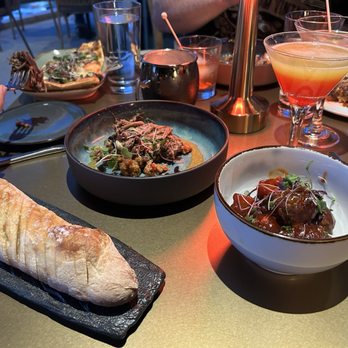 The Ridge Room - baguette, braised short rib, sweet & sour meatballs (from left to right) - Lounges Near Me - Harrisonburg, Virginia The Ridge Room - baguette, braised short rib, sweet & sour meatballs (from left to right) - Lounges Near Me - Harrisonburg, Virginia