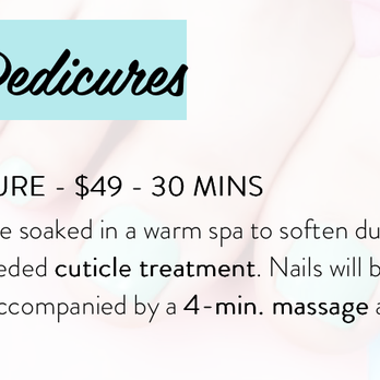 OMG Nails & Spa - the pedicure service that isn't listed on their physical menu (which they hand you once you're in the chair) - Nail Salons Near Me - Cupertino, California