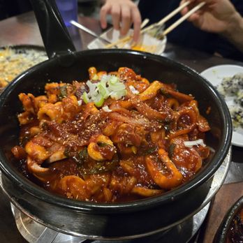 Hanshin Pocha - Spicy stir-fried squid with noodles - Korean Near Me - Rowland Heights, California