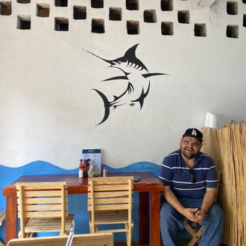 Felipe’s Cevicheria - Felipe and the Marlin. He had an accident with a Marlin during fishing that affected his vision. - Seafood Near Me - Puerto Vallarta, JAL