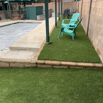 Turf and Paver Exchange - They added this nice break will the blocks - Artificial Turf Near Me - Camarillo, California Turf and Paver Exchange - They added this nice break will the blocks - Artificial Turf Near Me - Camarillo, California