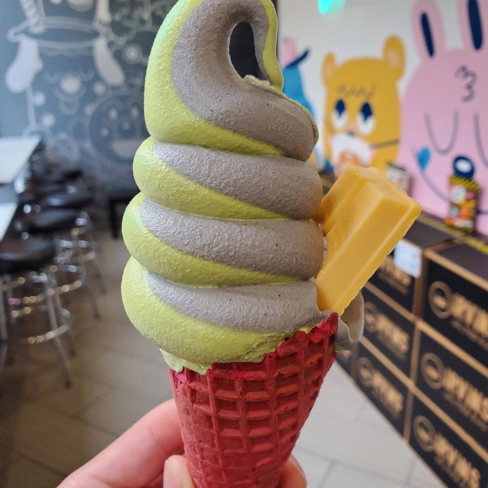 KURIMU - [Previous flavor combination] Matcha x Black Sesame. - Bubble Tea Near Me - Chicago, Illinois
