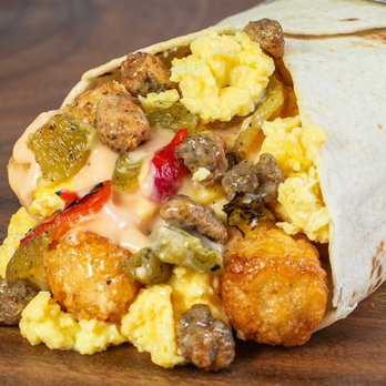 ABQ Burrito - Sausage breakfast Burrito - Mexican Near Me - Albuquerque, New Mexico
