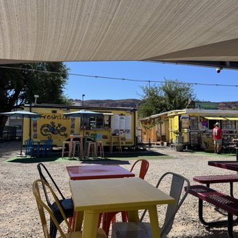 Moab Food Truck Park - Eating area - Food Court Near Me - Moab, Utah Moab Food Truck Park - Eating area - Food Court Near Me - Moab, Utah