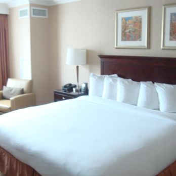 Hilton Providence - Nice size bed but pillows are mushy - Hotels Near Me - Providence, Rhode Island
