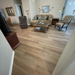 Draper Floors - Flooring Update !     Lw Floors luxury vinyl plank style Riverstone color Peridot Drift.