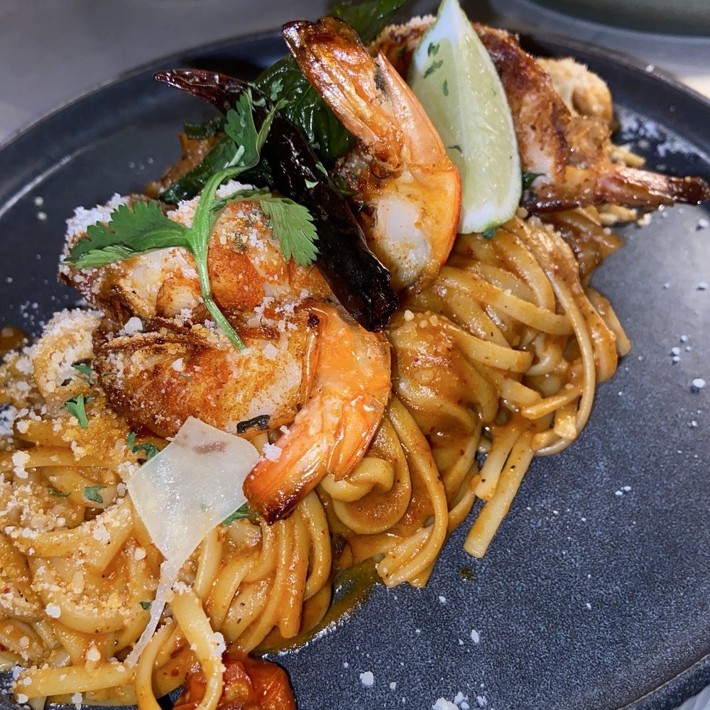 Black Ruby - Tom Yum Shrimp Pasta - Asian Fusion Near Me - Cambridge, Massachusetts Black Ruby - Tom Yum Shrimp Pasta - Asian Fusion Near Me - Cambridge, Massachusetts