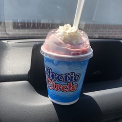 Arctic Circle - I'll be your Huckleberry shake...small was a lot!