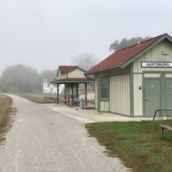 The train depot turned bike depot.
