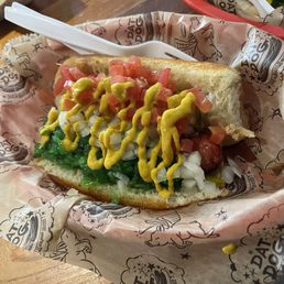 This is NOLA version of a Chicago Dog. This is NOLA version of a Chicago Dog.