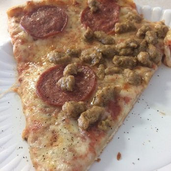 Flying Pizza - 1/2 if the 2 slice pepperoni & sausage pizza - Pizza Near Me - Dayton, Ohio
