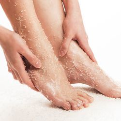 Oriental Orchid Foot Spa - Relaxing New Combo: Foot Scrub + Oil + Eyemask $55