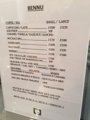 Menu photo 2 Bennu Glasgow, GLG