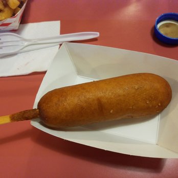 Squeeze Burger - MY son got the "Corn dog" for brunch! - Burgers Near Me Squeeze Burger - MY son got the "Corn dog" for brunch! - Burgers Near Me