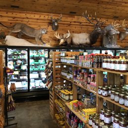 Inside the store.