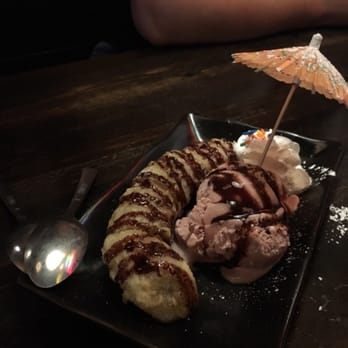 Yataimura Maru - Banana tempura with the red bean ice cream. So good! - Sushi Bars Near Me - Portland, Oregon Yataimura Maru - Banana tempura with the red bean ice cream. So good! - Sushi Bars Near Me - Portland, Oregon