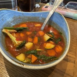 Soup - she said they don't have Parmesan, don't believe her Soup - she said they don't have Parmesan, don't believe her