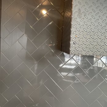 All Better Tile - Herringbone backsplash - Tiling Near Me