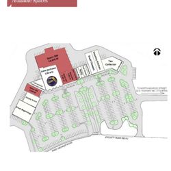 Lake Jackson Town Center - Shopping Center layout with current tenants.