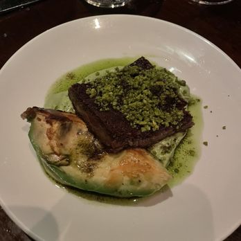 Casa Mono - Confit Goat with Avocado Queso, Scallion Ash & Sicilian Pistachios - Spanish Near Me - New York, New York