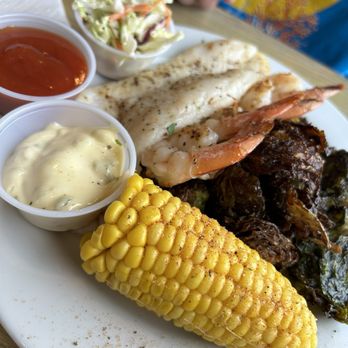 Dead Fish Grill - Grilled Shrimp & Catfish Dinner - American Near Me - Belton, Texas