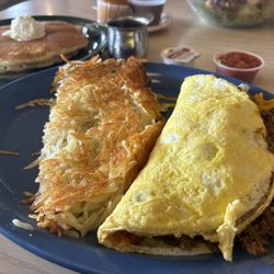 Drifter's Restaurant - Mexican Omelette w/pancakes included