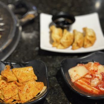 Wuso Korean Bbq - Kimchi and fish cakes - Barbeque Near Me - Santa Clarita, California Wuso Korean Bbq - Kimchi and fish cakes - Barbeque Near Me - Santa Clarita, California
