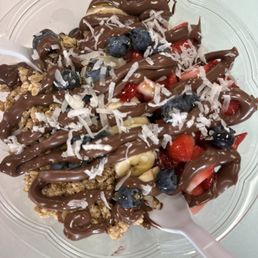 Açaí bowl with Nutella Açaí bowl with Nutella