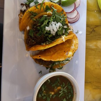 Las Chilangas - 3 BIRRIA TACOS ( with consome) - New Mexican Cuisine Near Me - Ridgewood, New York Las Chilangas - 3 BIRRIA TACOS ( with consome) - New Mexican Cuisine Near Me - Ridgewood, New York