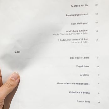 Ariel - Menu - French Near Me - San Juan, Puerto Rico