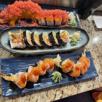 Miso Sushi - Three sushi rolls: FBI shrimp tempura CIA - Japanese Near Me - Anchorage, Alaska Miso Sushi - Three sushi rolls: FBI shrimp tempura CIA - Japanese Near Me - Anchorage, Alaska