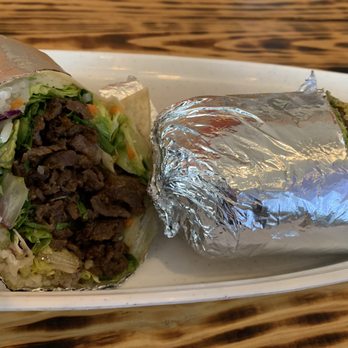 Chops - Bulgorrito, sweet Korean beef with salad. Yummy! - Korean Near Me - Everett, Washington Chops - Bulgorrito, sweet Korean beef with salad. Yummy! - Korean Near Me - Everett, Washington