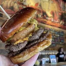 Black & Blue Smash Burger