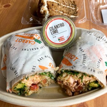 Carrot Express - Scottish Salmon Wrap & Carrot Cake - Juice Bars & Smoothies Near Me - Plantation, Florida