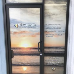 Black Parrot Sign Studio - Window perforation for glass creates beautiful imagery, and blocks the view in.