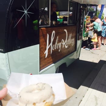 Holey Rollers - The full Holey Rollers experience. Spring 2016. Lavender vanilla doughnut. - Donuts Near Me - Oklahoma City, Oklahoma