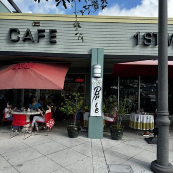 Cafe Brie - the outside of a restaurant with tables and umbrellas - Sandwiches Near Me - Pompano Beach, Florida Cafe Brie - the outside of a restaurant with tables and umbrellas - Sandwiches Near Me - Pompano Beach, Florida